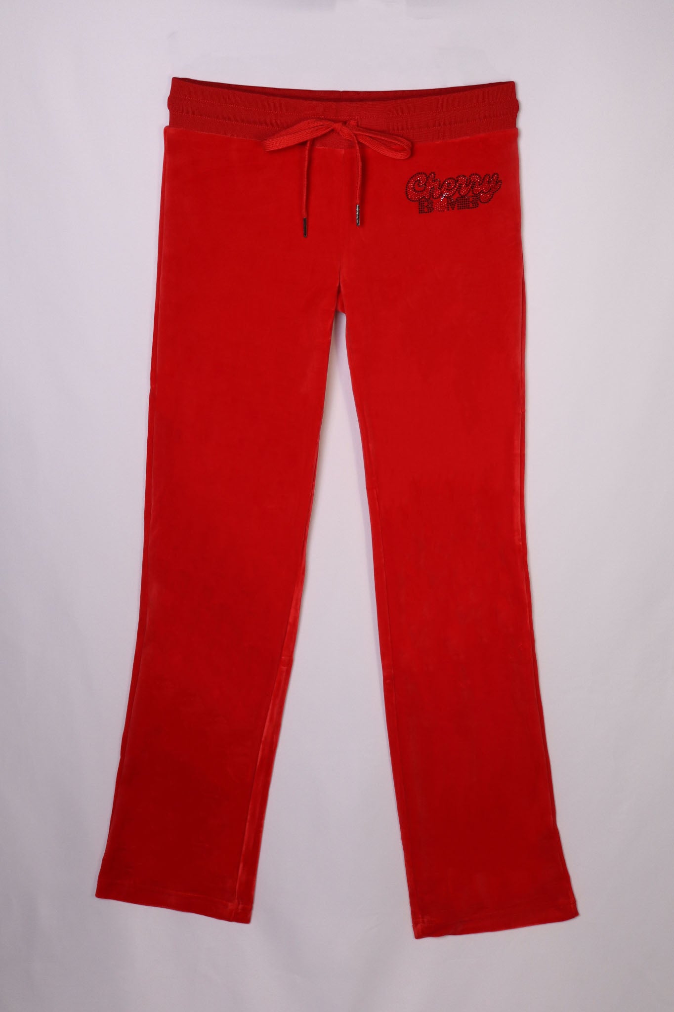 Low-Rise Velour Joggers