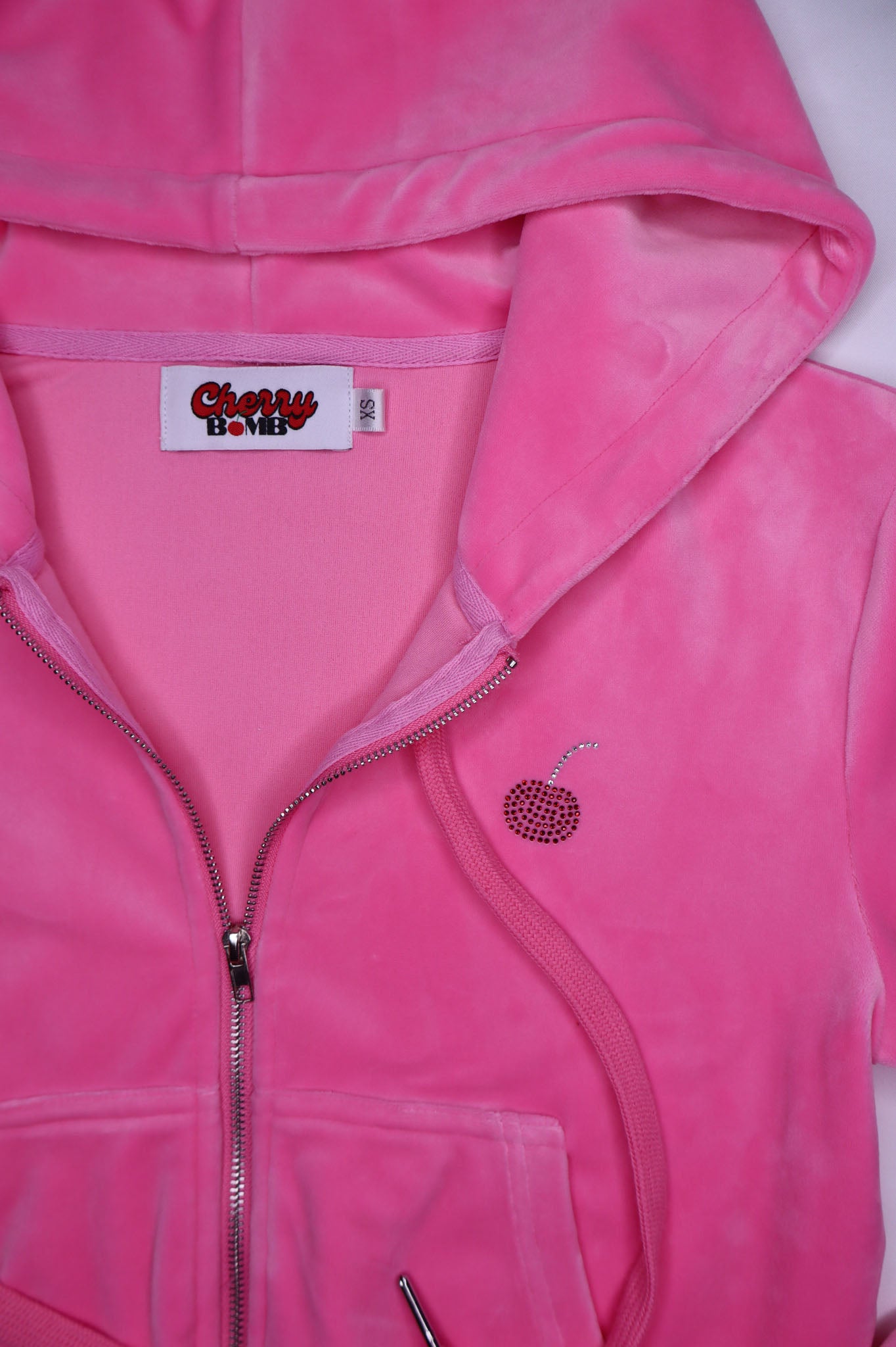 Velour Cropped Jacket