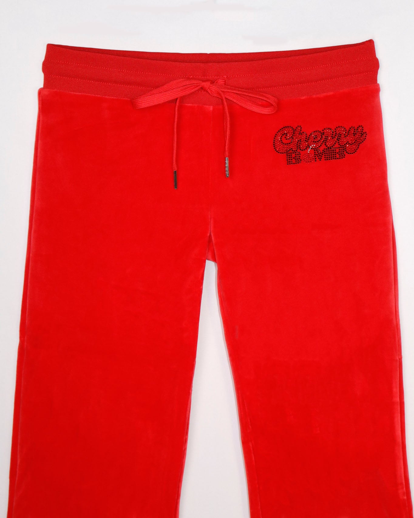 Low-Rise Velour Joggers
