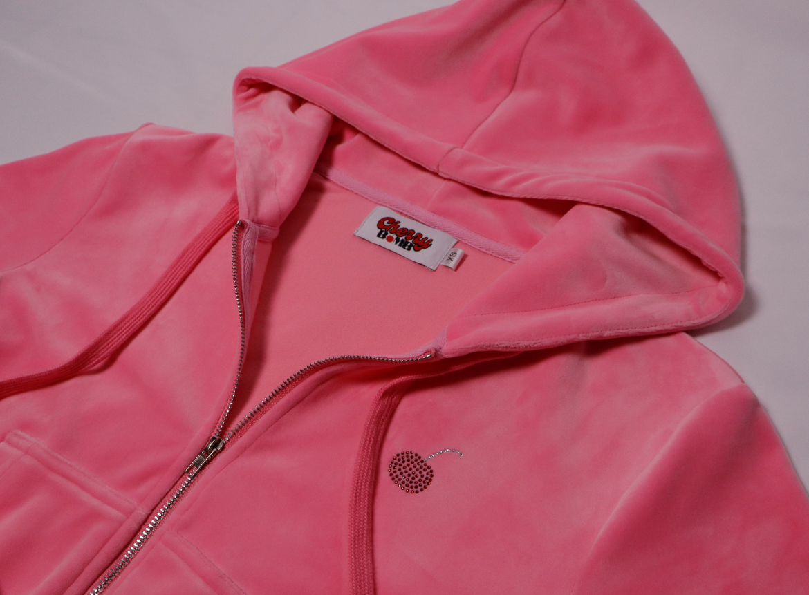 Velour Cropped Jacket